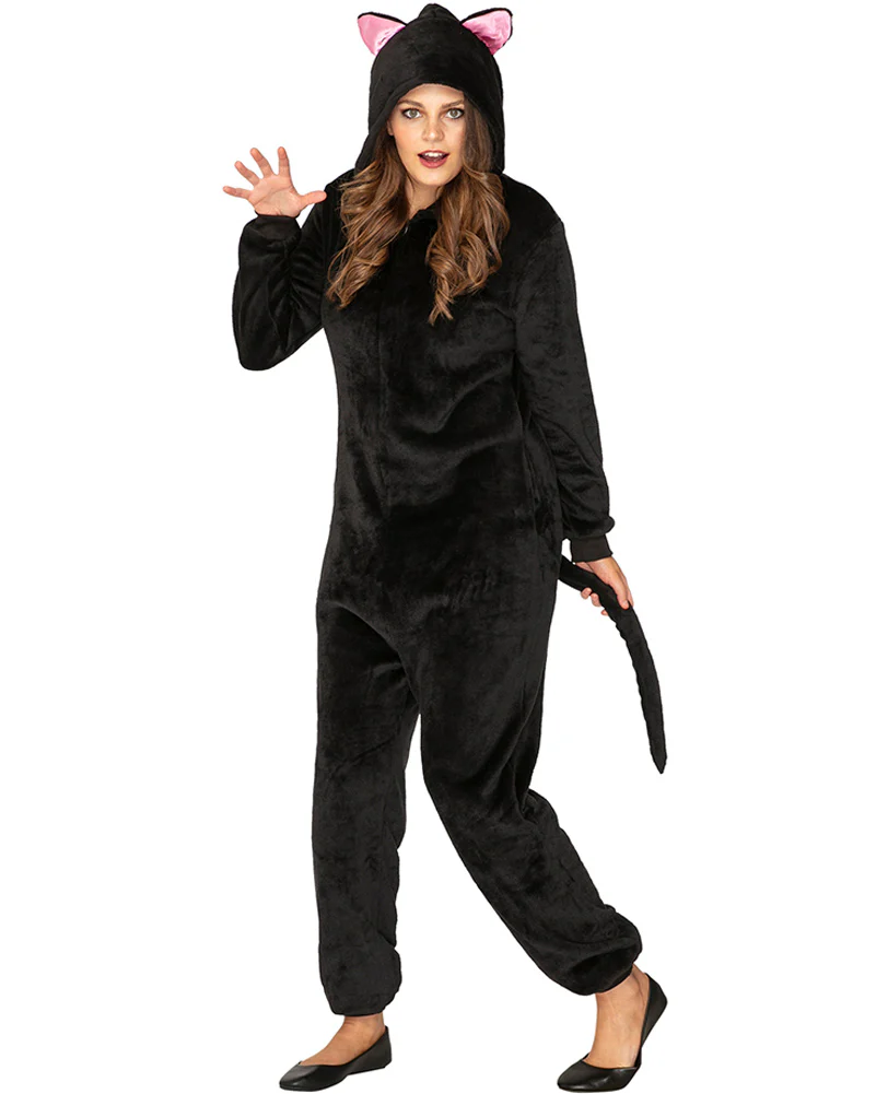 Slinky Black Cat Adults Book Week Costume - Image 7