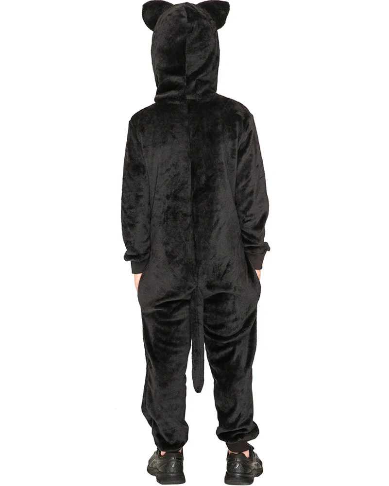 Slinky Black Cat Cosy Deluxe Kids Book Week Costume - Image 4