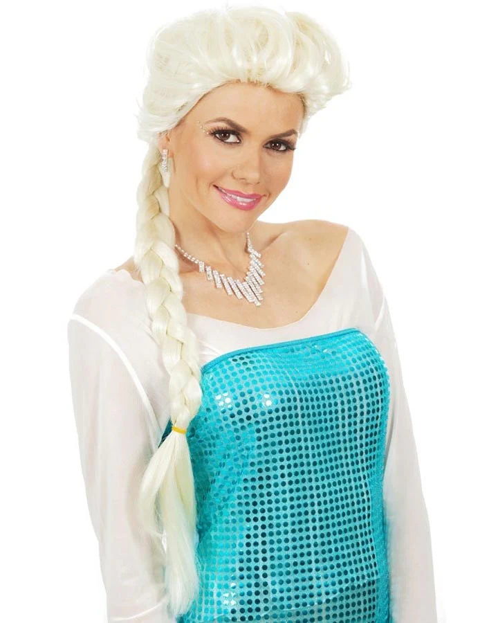 Snow Queen Ponytail Platinum Blonde Wig