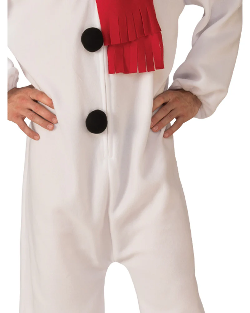 Snowman Jumpsuit Adult Christmas Costume - Image 3