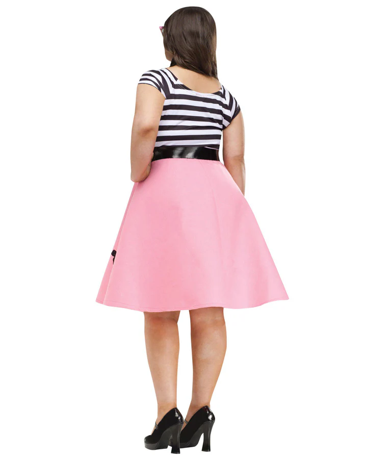 50s Soda Shop Sweetie Womens Plus Size Costume - Image 2
