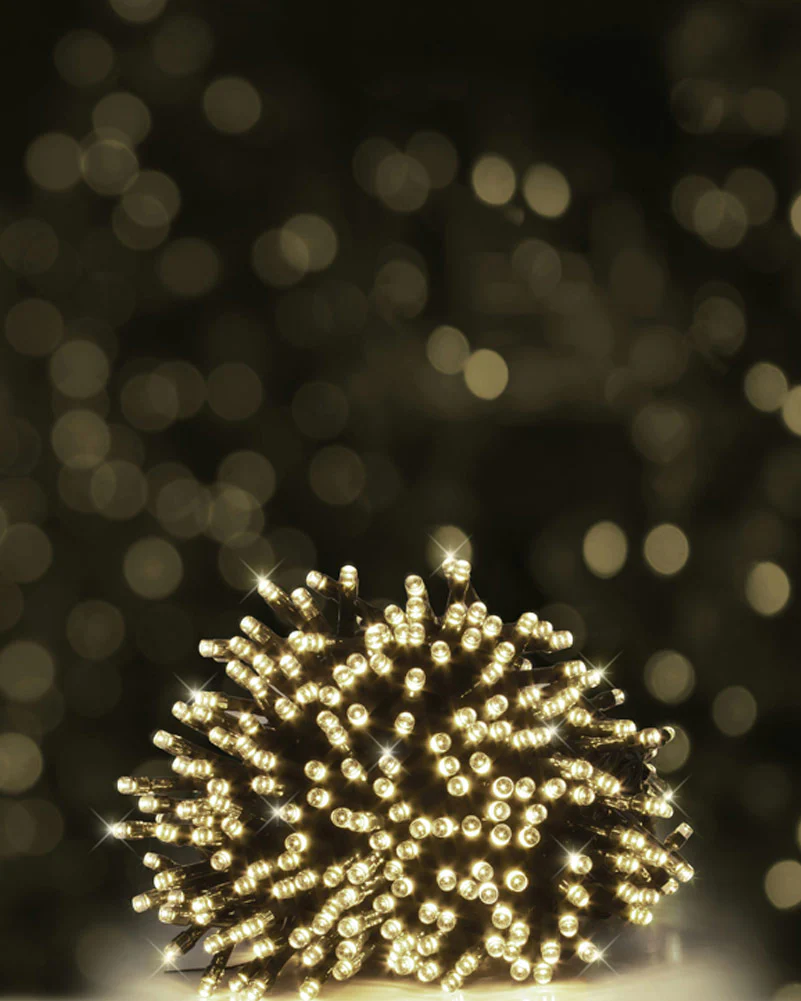 Solar Warm White 500 Piece LED Christmas Fairy Lights 39.9m - Image 2