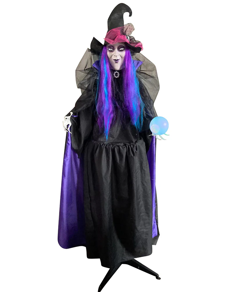 Standing Witch Animated Decoration 1.6m - Image 2