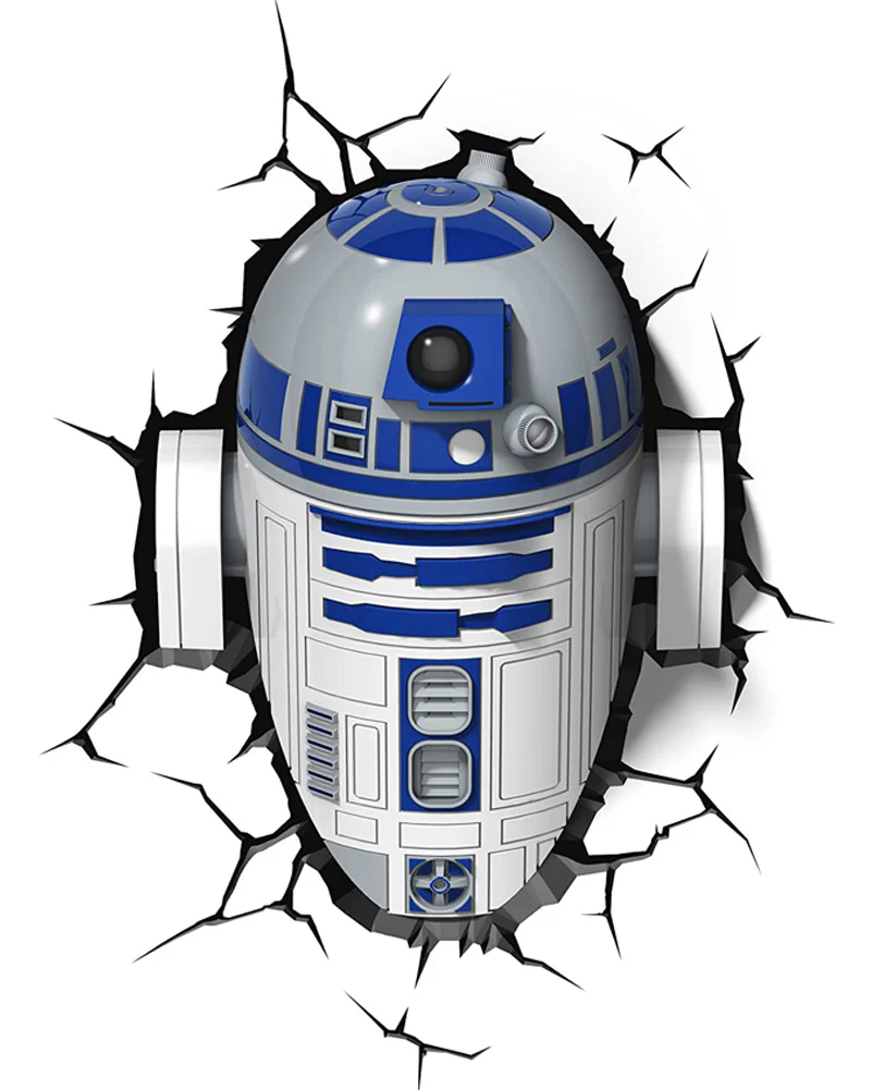 Star Wars R2D2 3D Wall Light - Image 2
