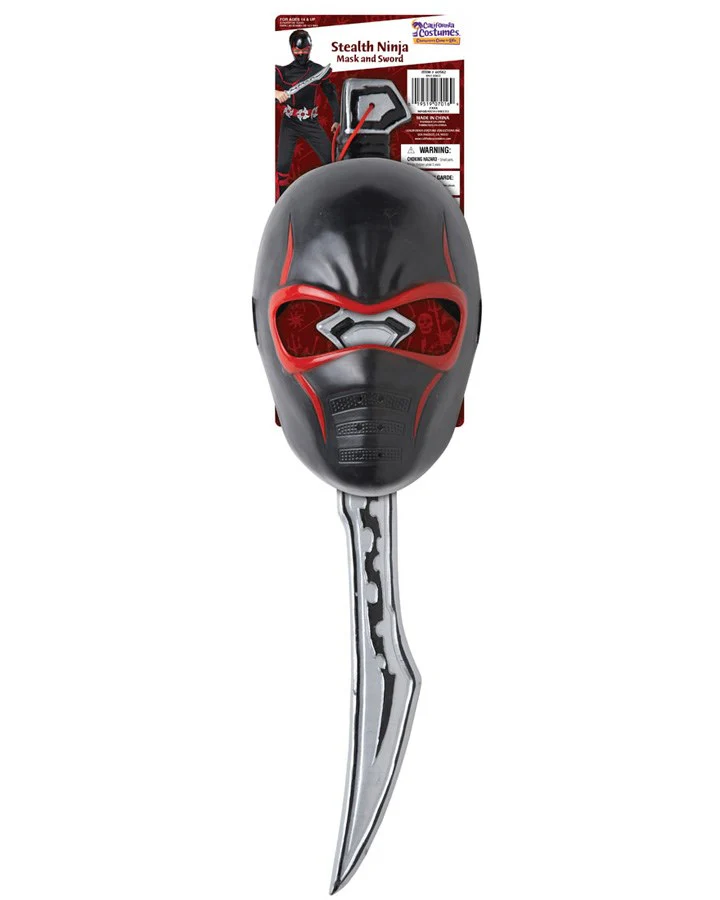 Stealth Ninja Sword and Mask Set