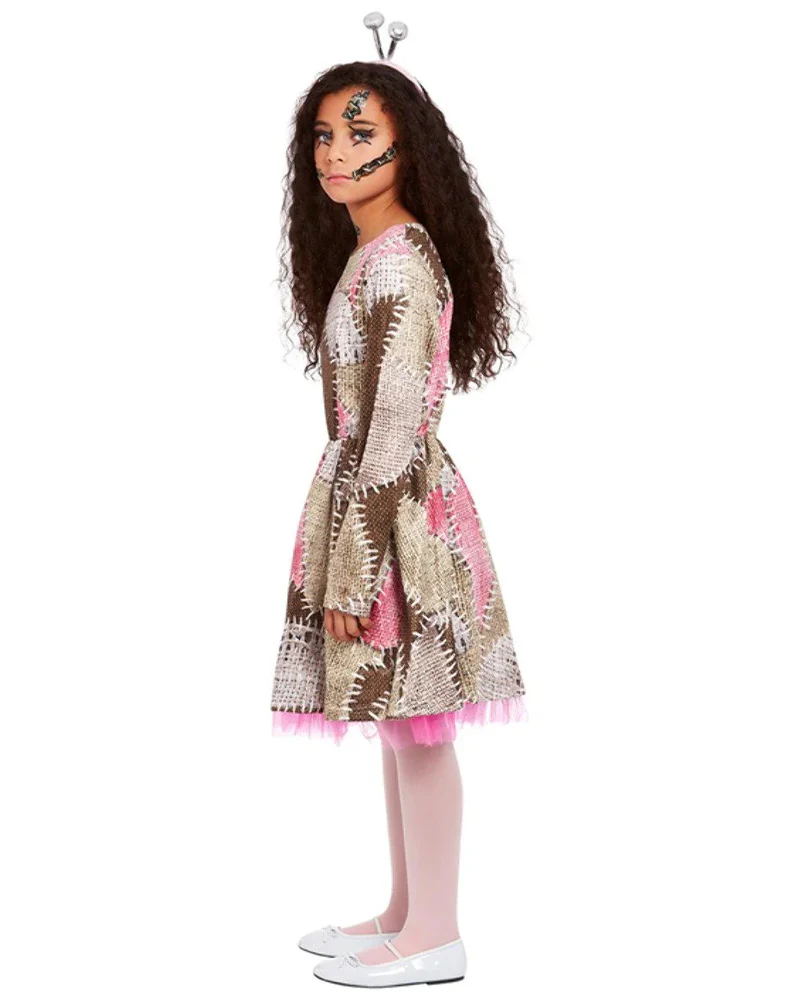 Stitched Voodoo Doll Girls Costume - Image 2