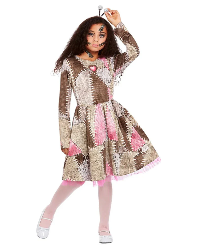 Stitched Voodoo Doll Girls Costume - Image 3