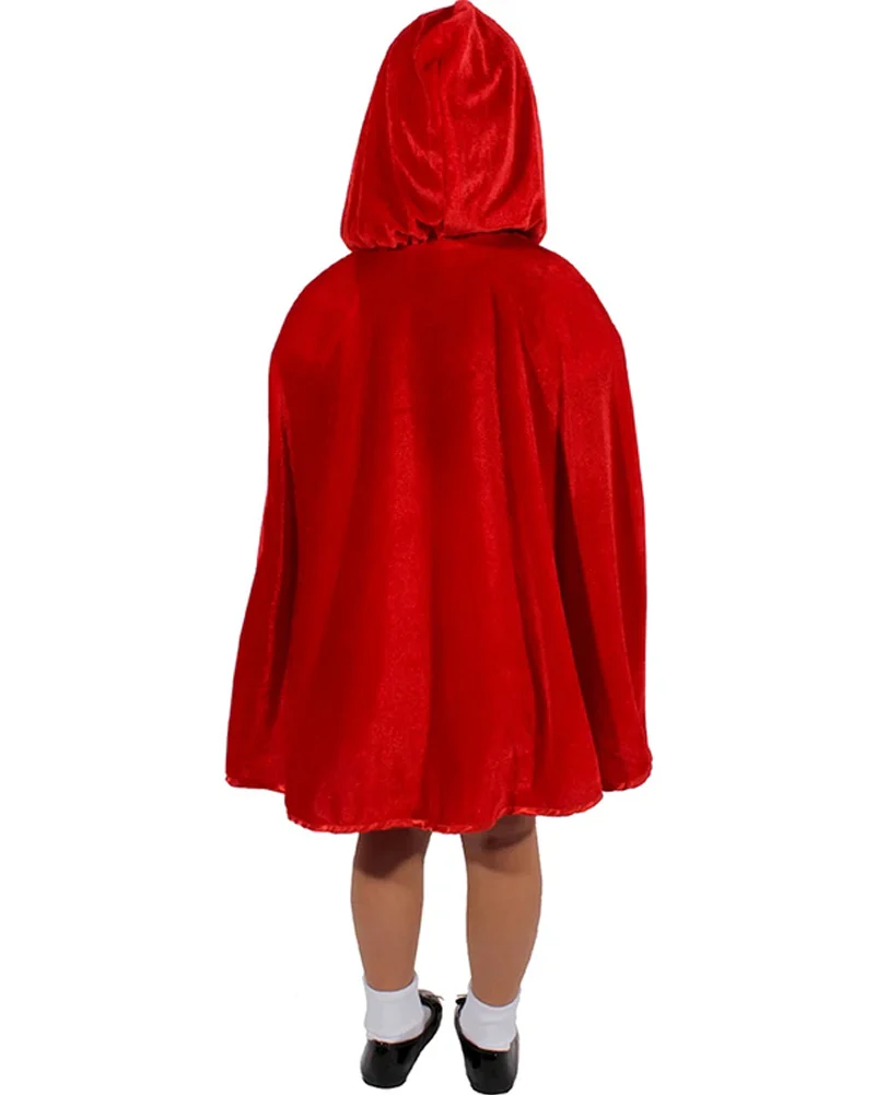 Storybook Red Riding Hood Deluxe Girls Cape - Image 2