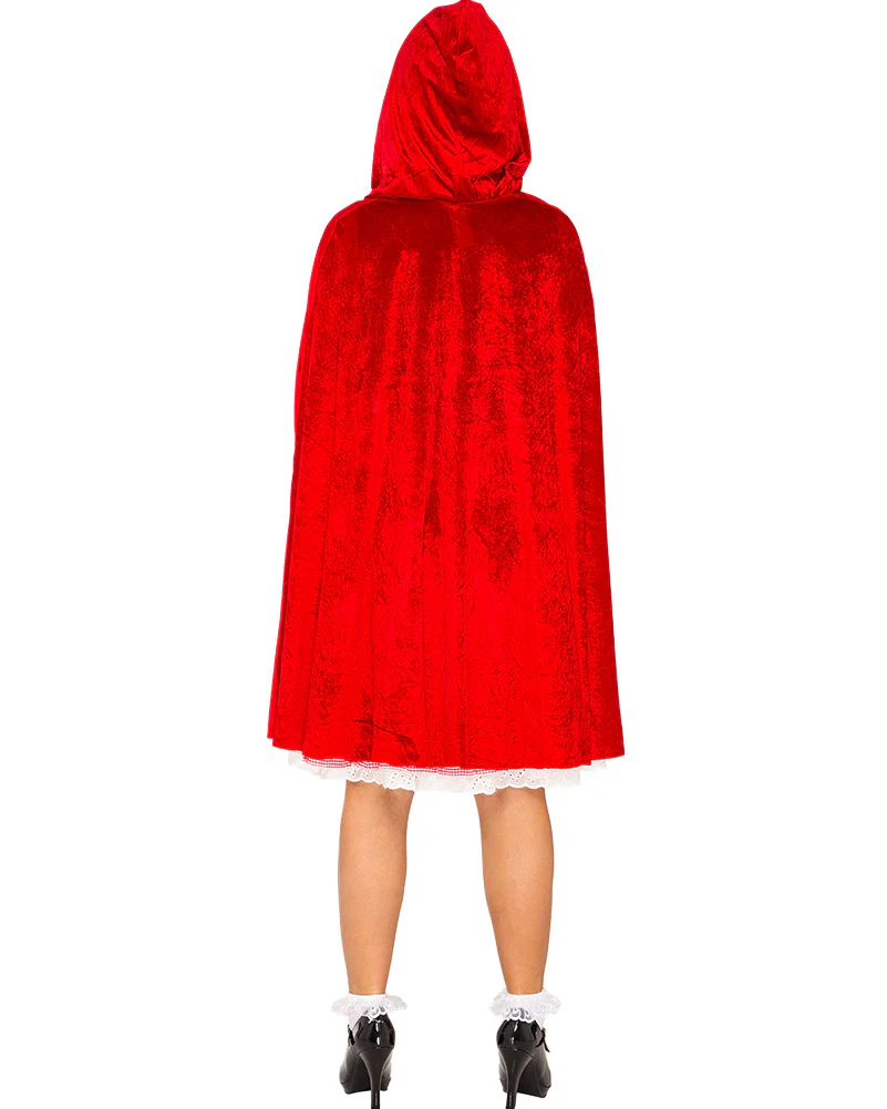 Storybook Red Riding Hood Deluxe Womens Cape - Image 4