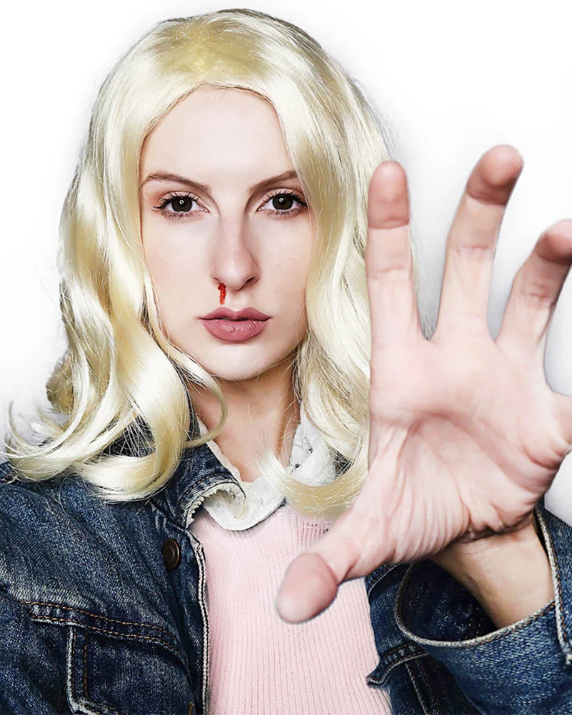 Strange Girl Deluxe Wavy Blonde Wig - Image 2