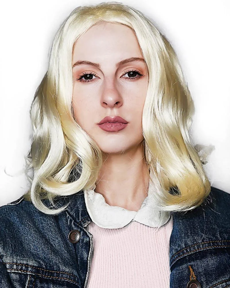 Strange Girl Deluxe Wavy Blonde Wig - Image 3