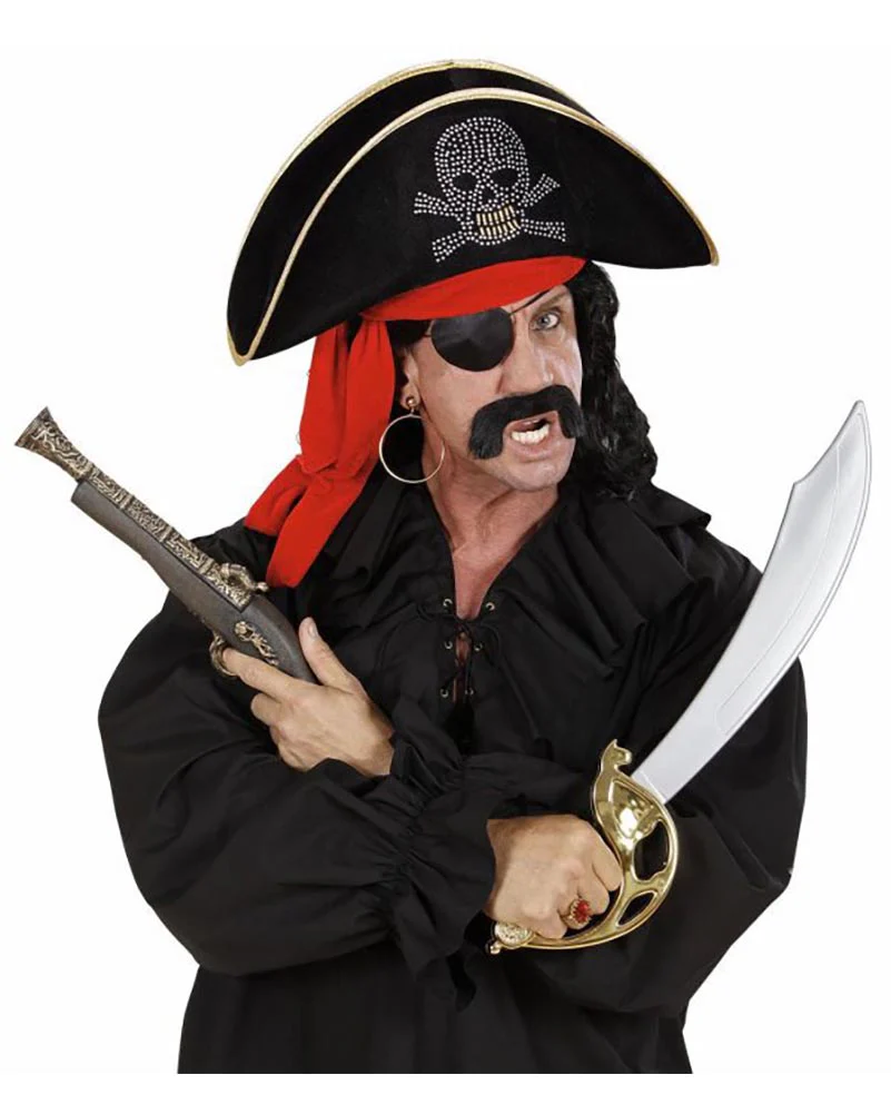 Studded Skull Pirate Hat - Image 2
