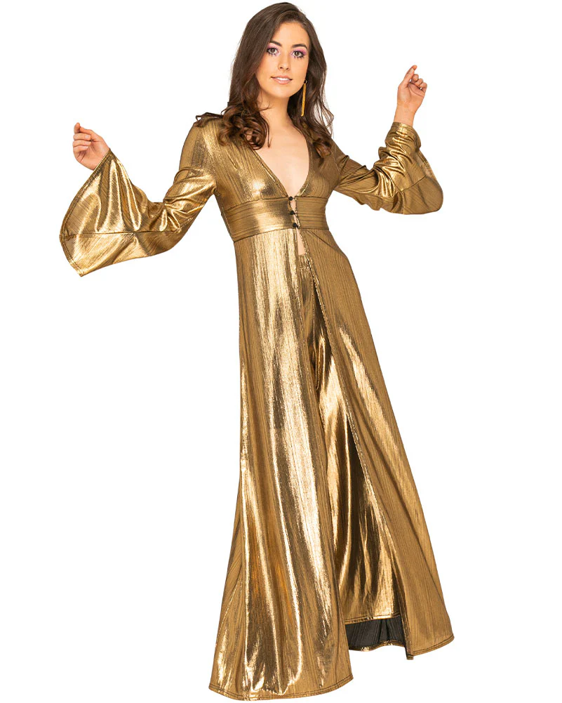 Studio 54 Stunner 70s Plus Size Womens Duster Jacket - Image 2
