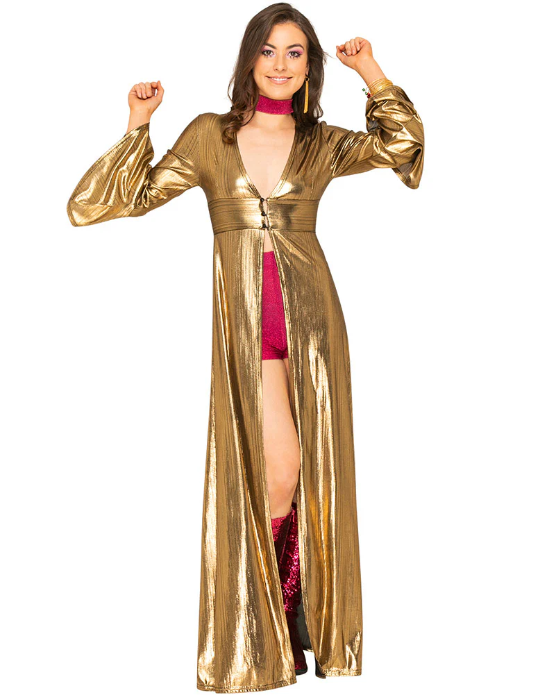 Studio 54 Stunner 70s Womens Duster Jacket - Image 4