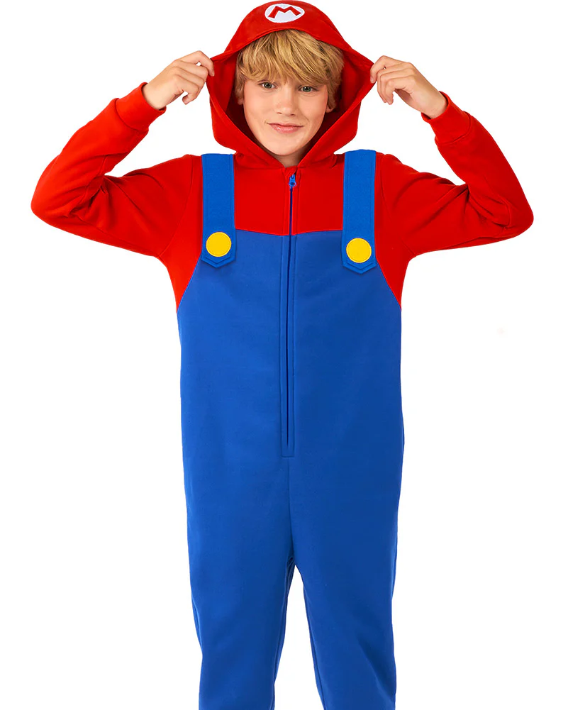 Super Mario Bros Mario Kids Opposuit Onesie - Image 3