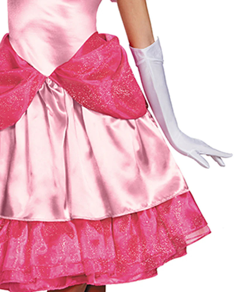 Super Mario Brothers Princess Peach Deluxe Womens Costume - Image 3