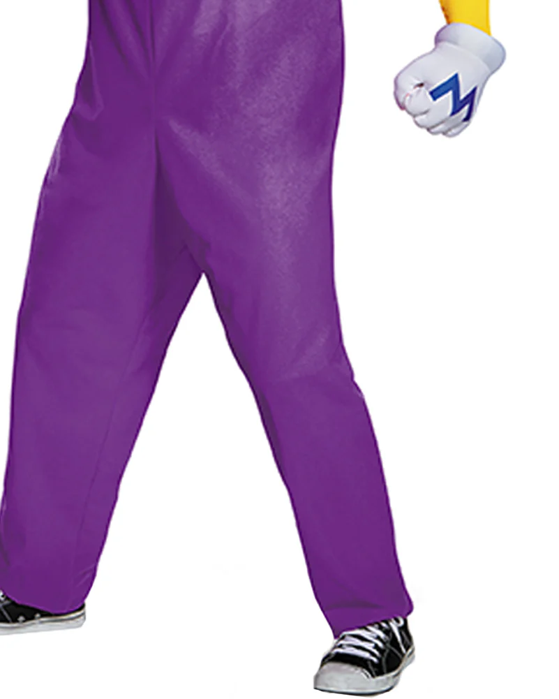 Super Mario Brothers Wario Deluxe Mens Costume - Image 3
