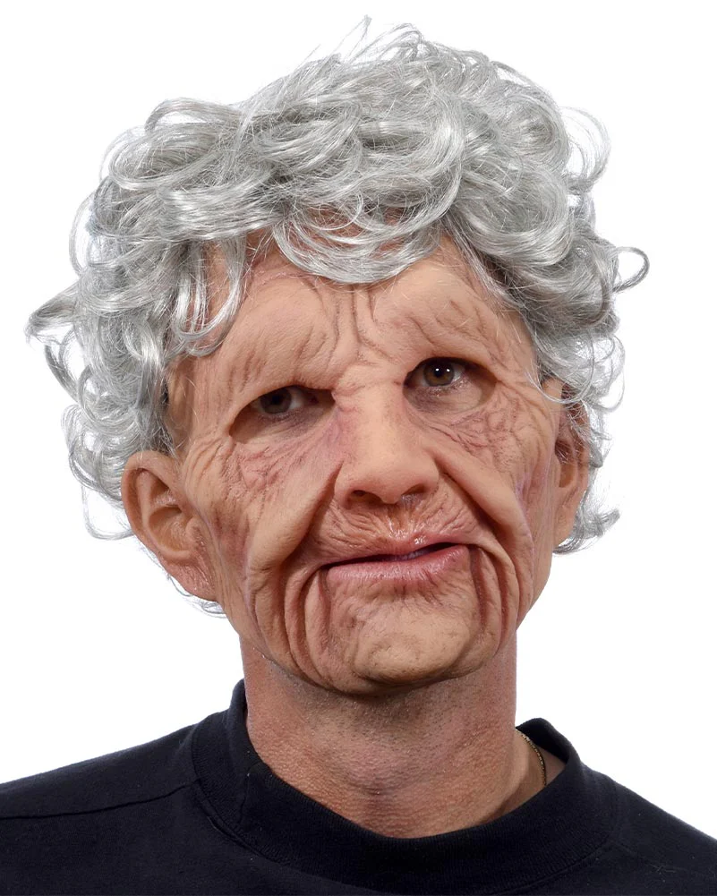 Supersoft Old Lady Deluxe Mask with Moving Mouth