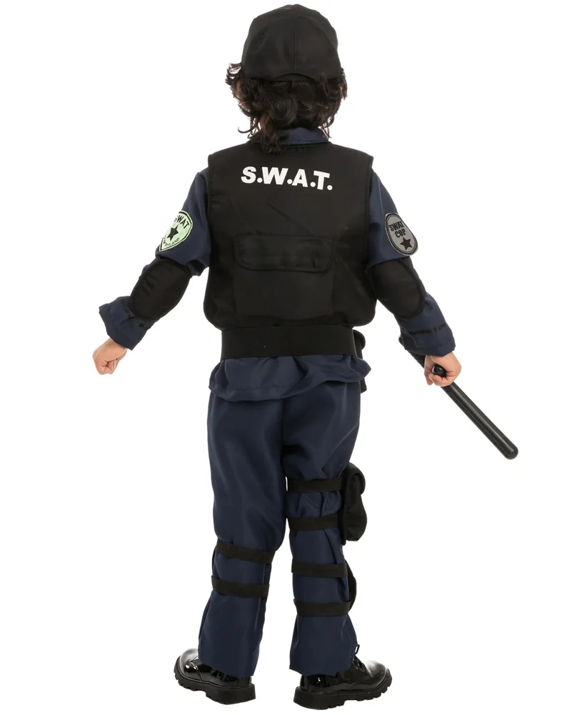 SWAT Police Officer Complete Kids Costume - Image 2
