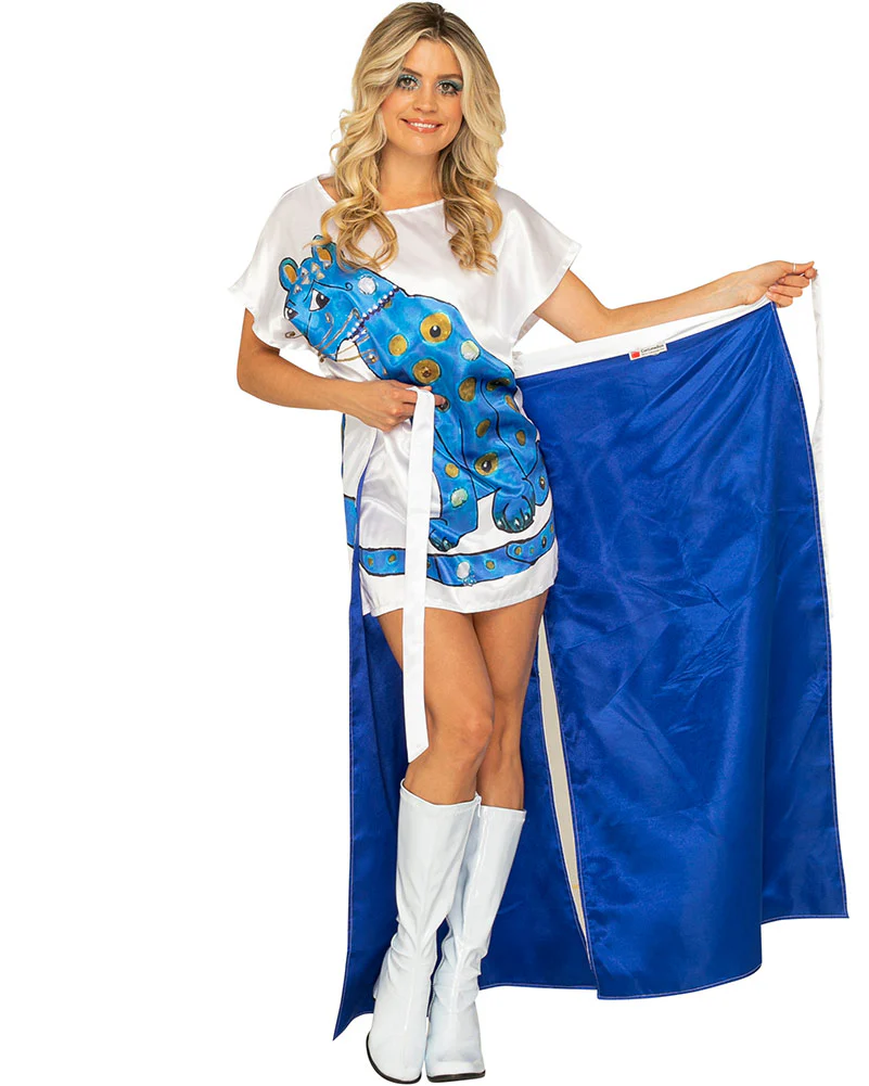 Swedish Superstar Complete Deluxe Blue Cat Womens Costume - Image 7