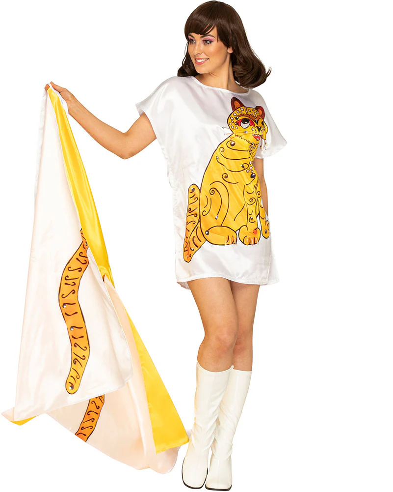 Swedish Superstar Complete Deluxe Yellow Cat Plus Size Womens Costume - Image 10