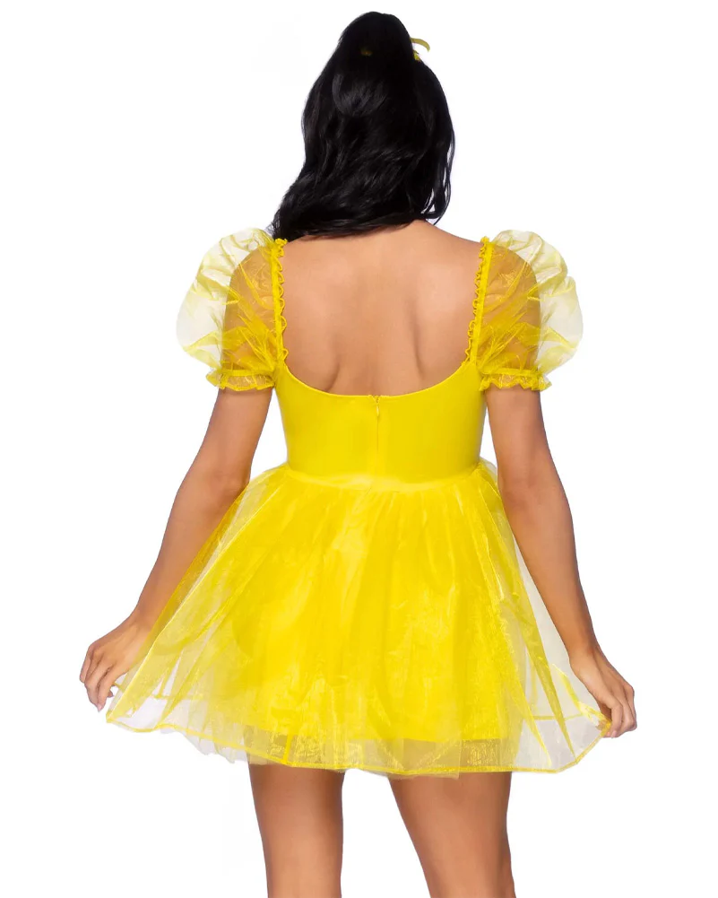 Sweetheart Babydoll Yellow Womens Costume - Image 3