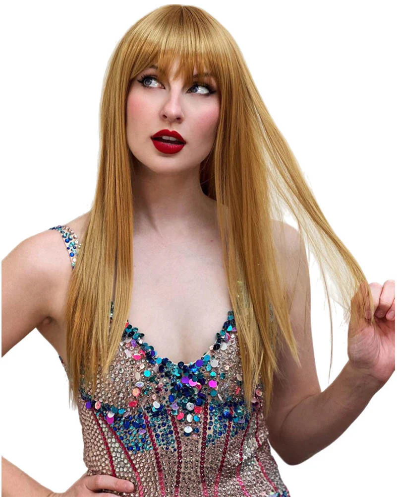 Swift Singer Deluxe Long Blonde Wig - Image 4