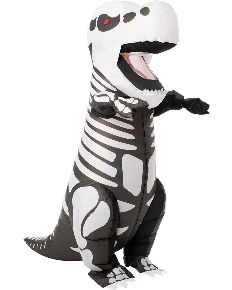 T-Rex Skeleton Inflatable Adult Costume - Image 3