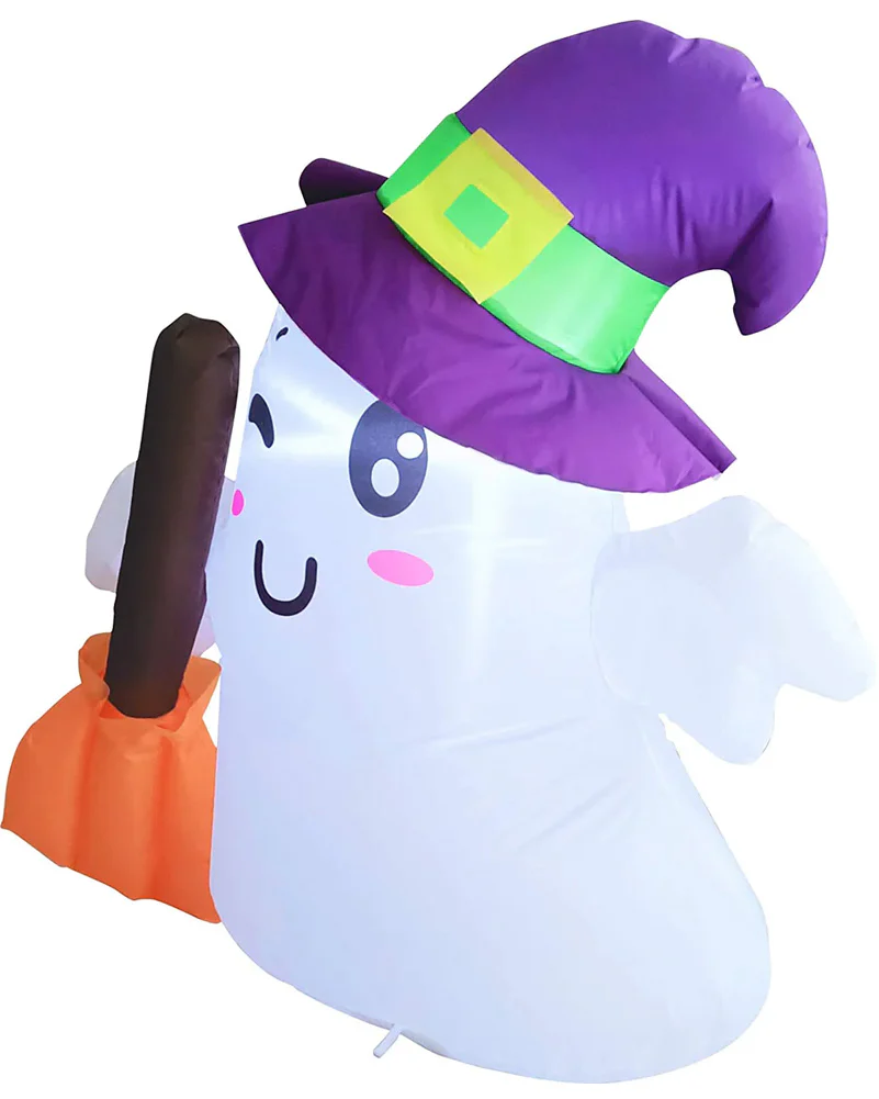 Tall Wizard Ghost Lawn Inflatable 1.1m - Image 3
