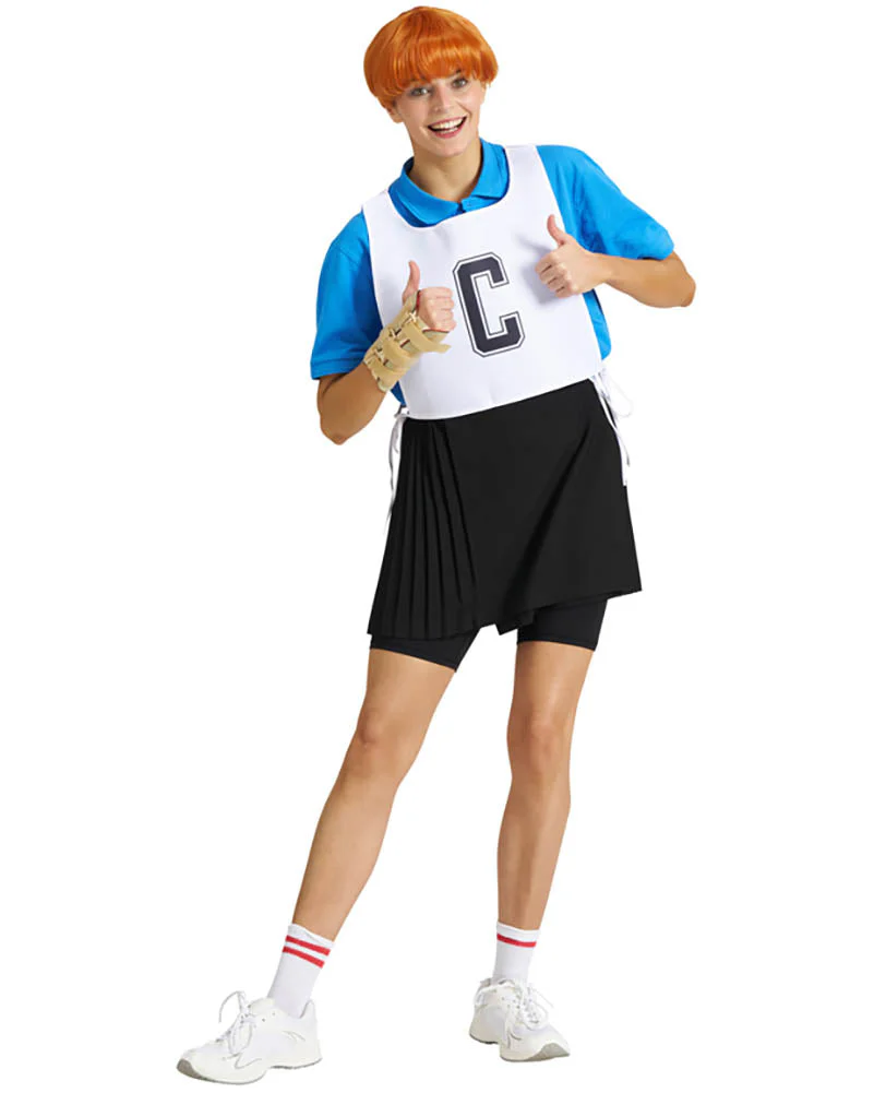 The Hornbag and Shazza Deluxe Wig Iron On and Netball Bib Kit - Image 20