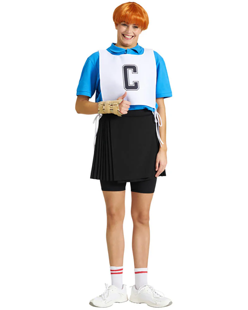The Hornbag and Shazza Deluxe Wig Iron On and Netball Bib Kit - Image 28