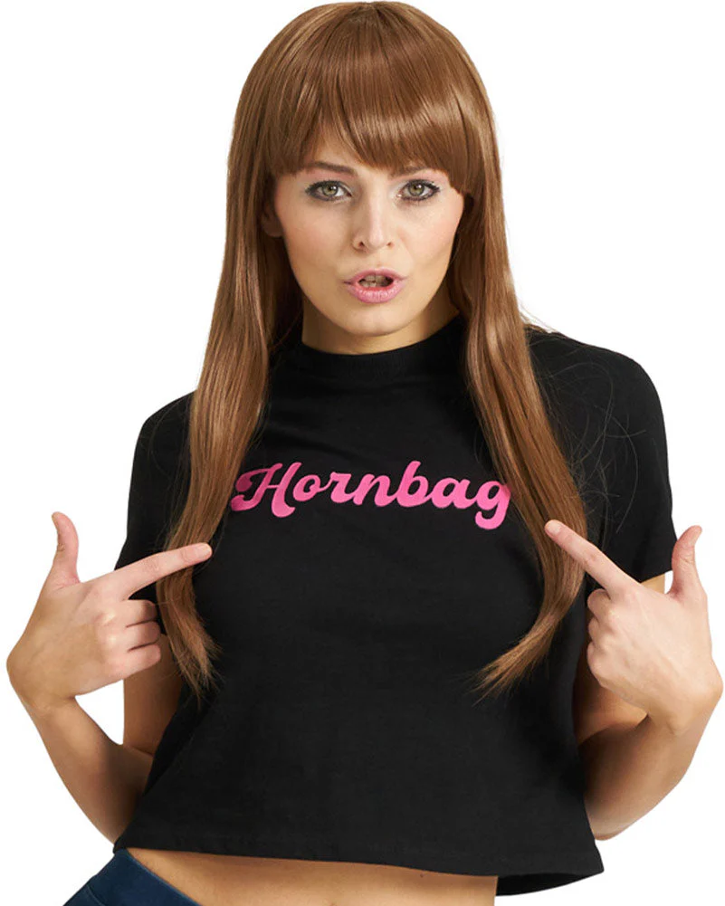 The Hornbag and Shazza Deluxe Wig Iron On and Netball Bib Kit - Image 4