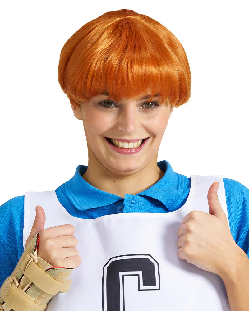 The Hornbag and Shazza Deluxe Wig Iron On and Netball Bib Kit - Image 7