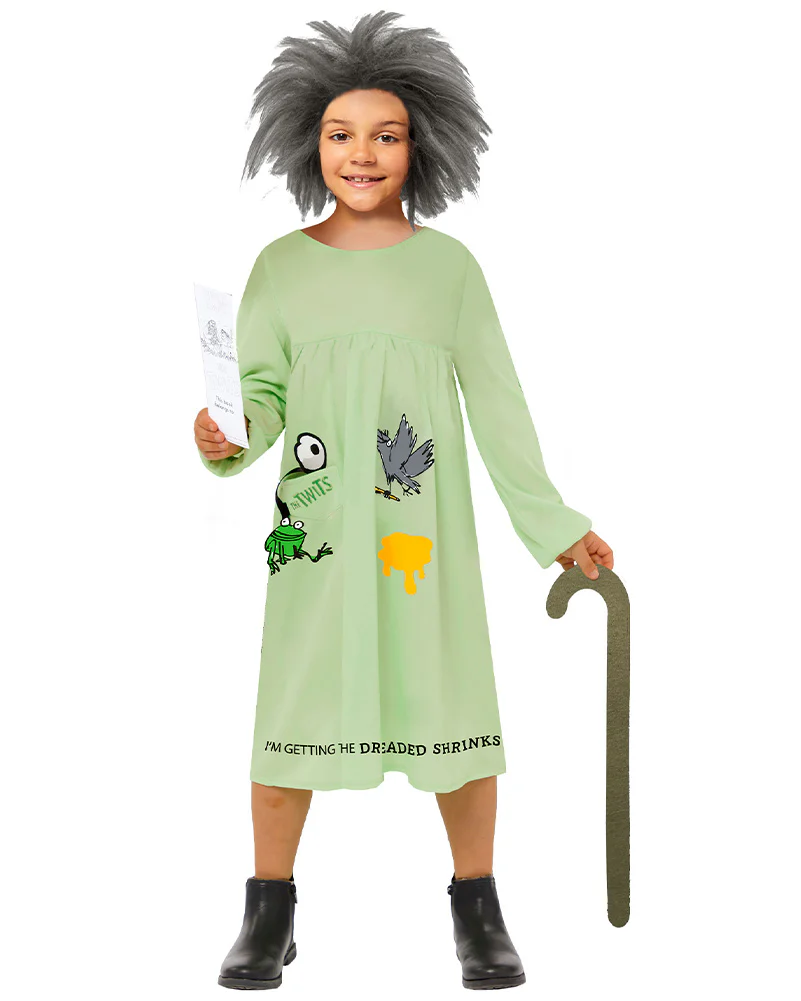 The Twits Mrs Twit Girls Book Week Costume 3-4 Years
