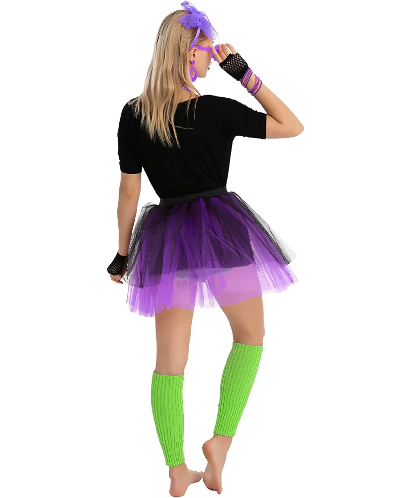Totally 80s Complete Womens Costume - Image 4