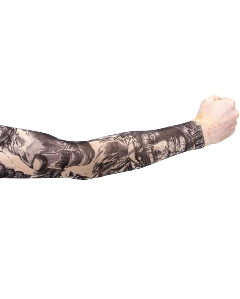 Tribal Faces Tattoo Sleeve