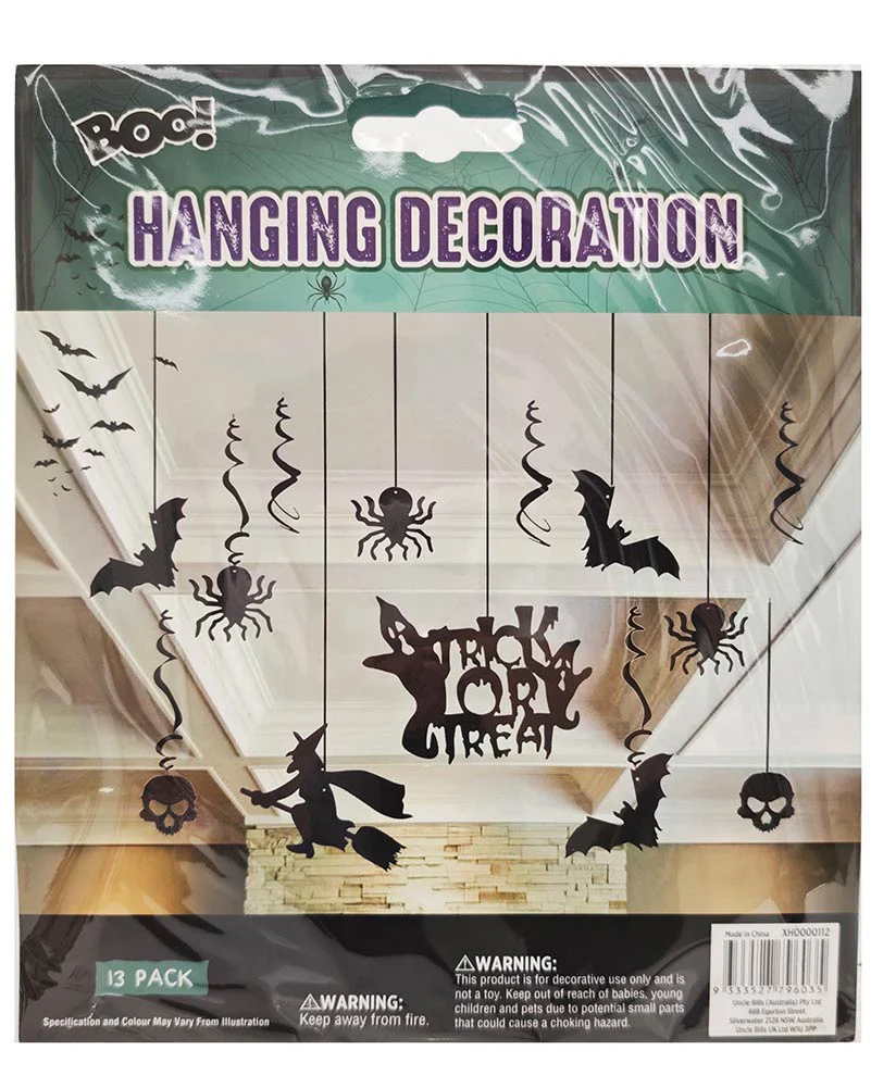 Trick or Treat Hanging Decorations Pack of 13 - Image 3