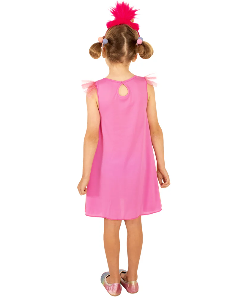 Trolls 2 Poppy Pop Dress Deluxe Girls Costume - Image 2