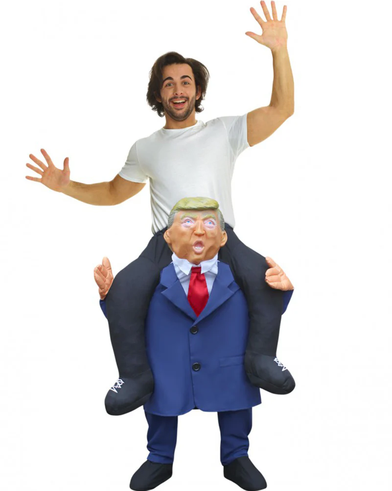 Trump Presidential Piggyback Mens Costume