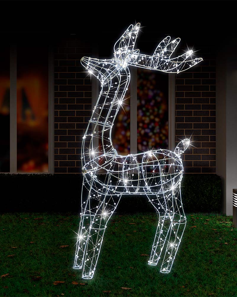 Twinkle Christmas LED Pearl Beads Stand Reindeer - Image 3