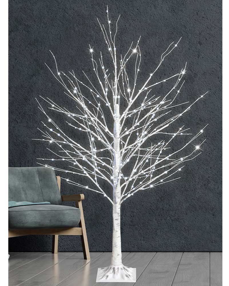 Twinkle Cool Christmas LED Micro Birch Tree 1.2m