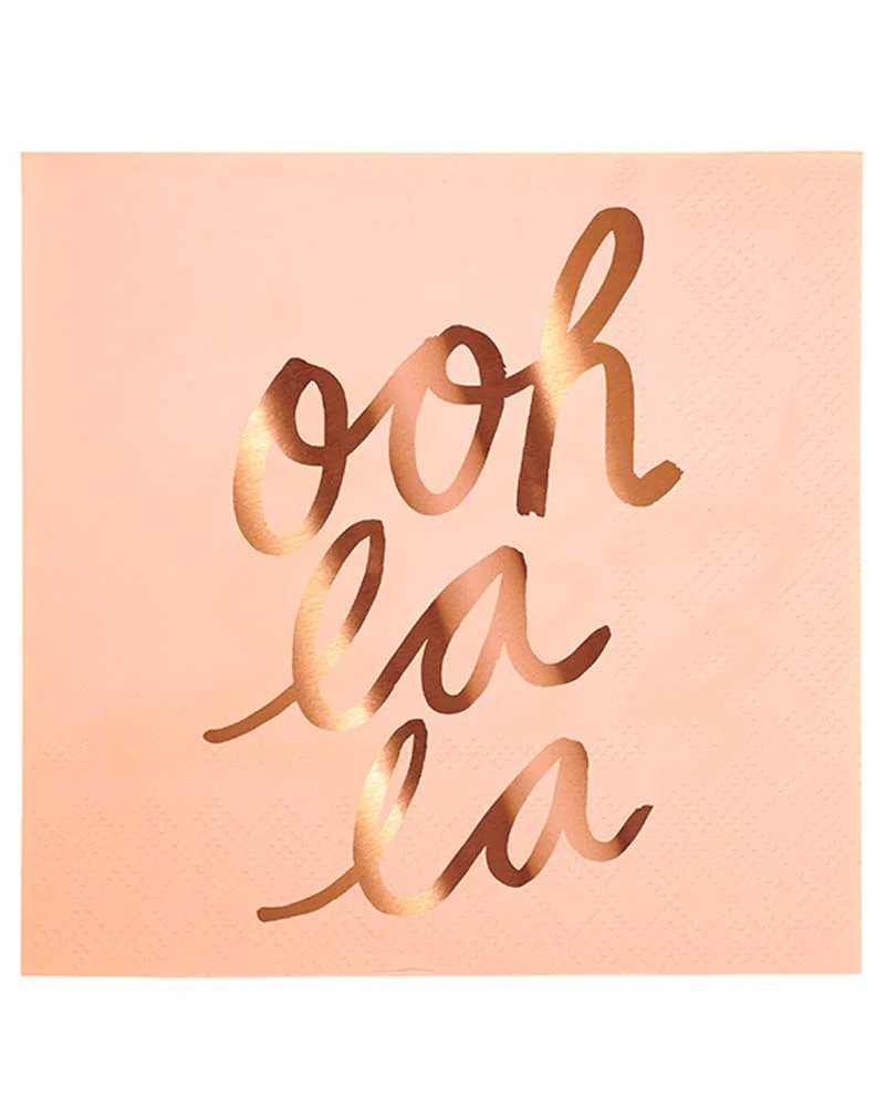 Typographic Napkins pack of 16 - Image 4