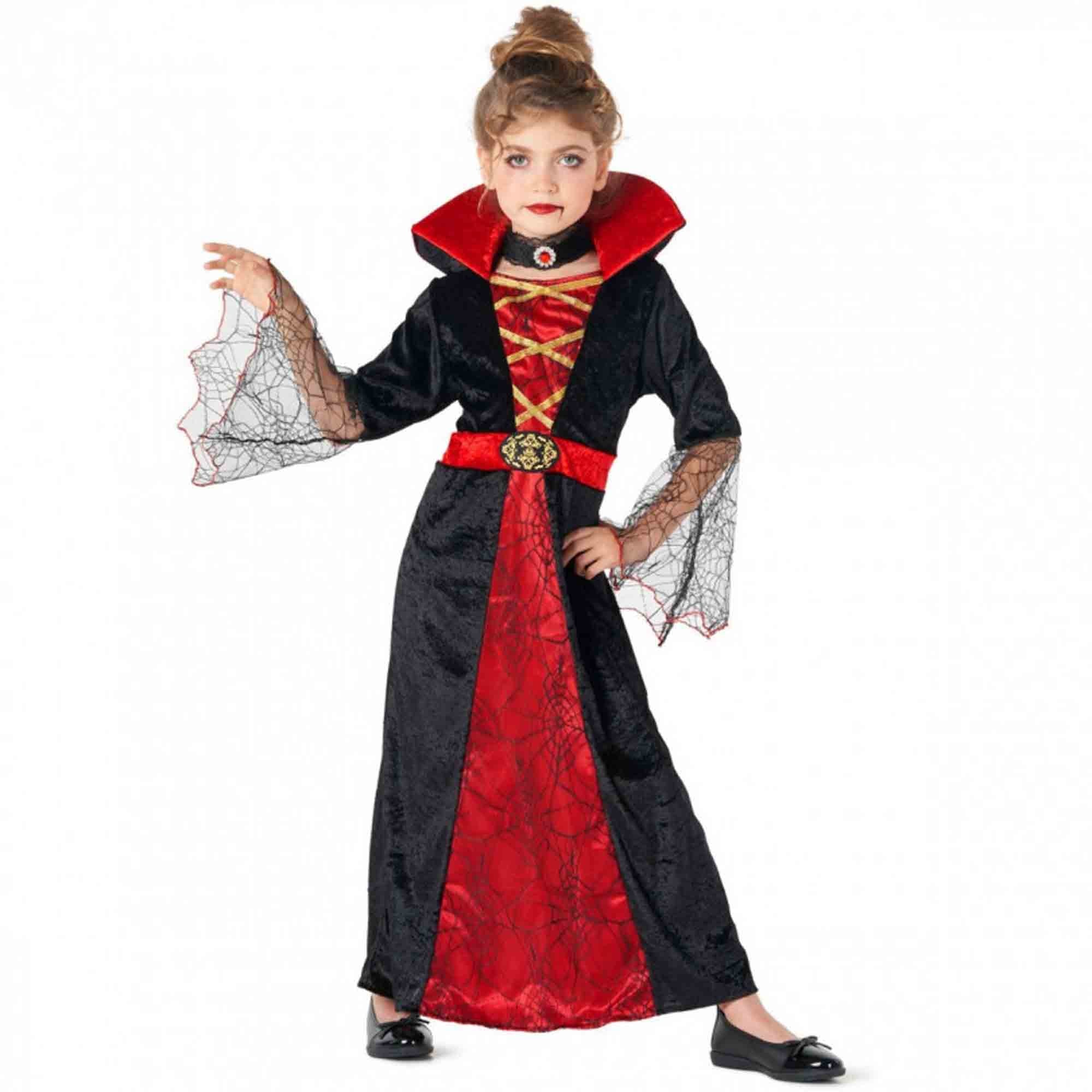Vampiress Girls Costume 10-12 Years