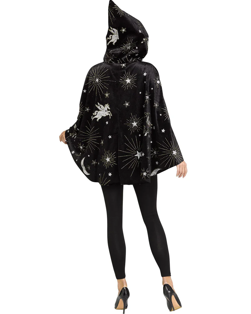 Velvet Sorceress Poncho Womens Costume - Image 2