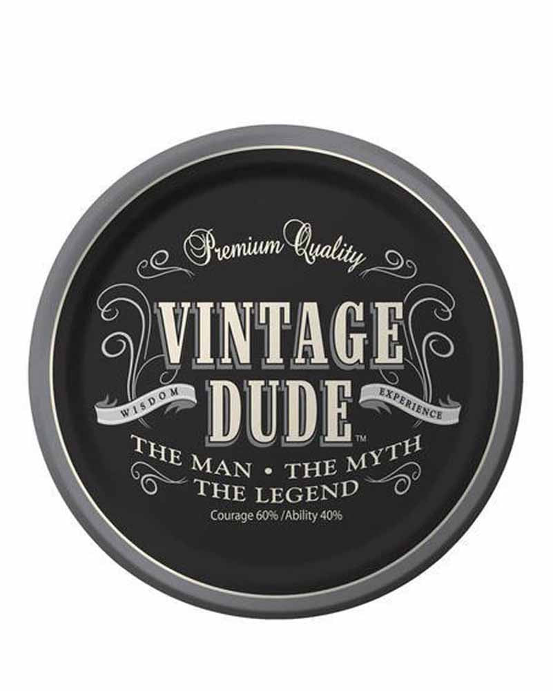 Vintage Dude 23cm Party Plates Pack of 8 - Image 2