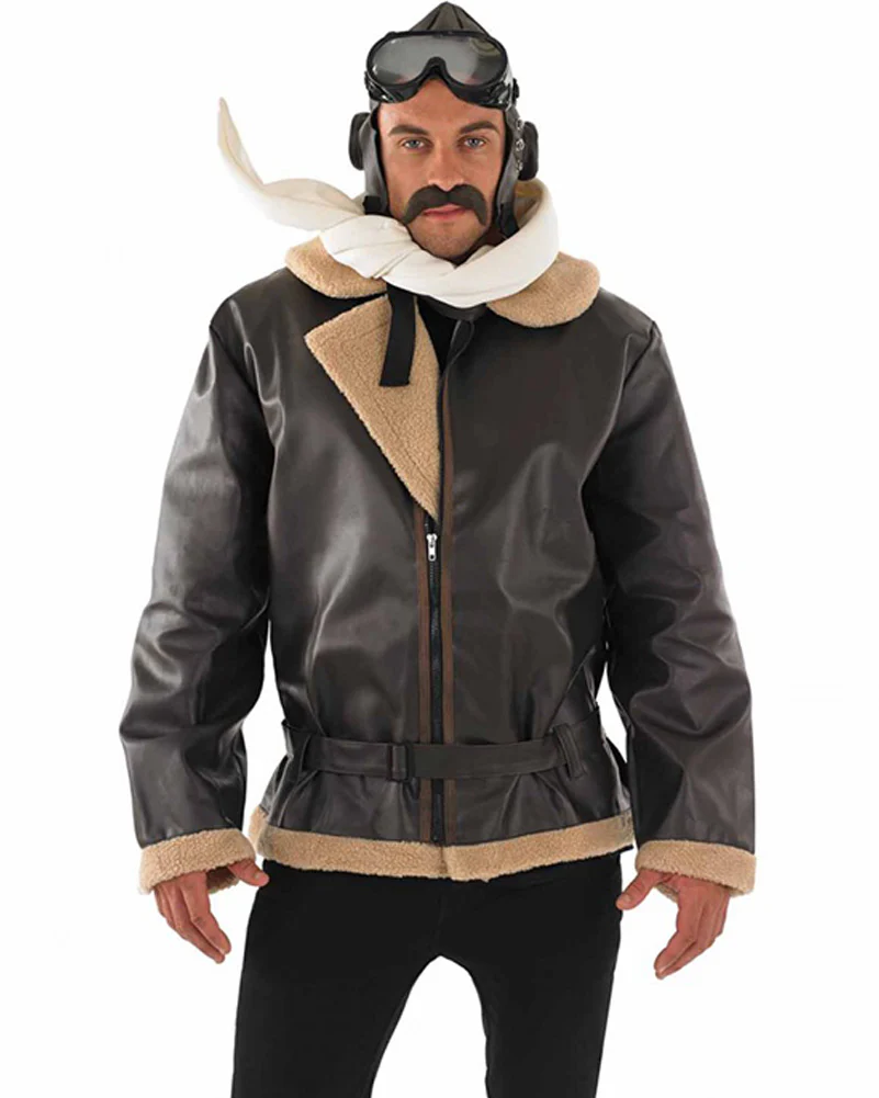 Wartime Fighter Pilot Mens Costume - Image 2