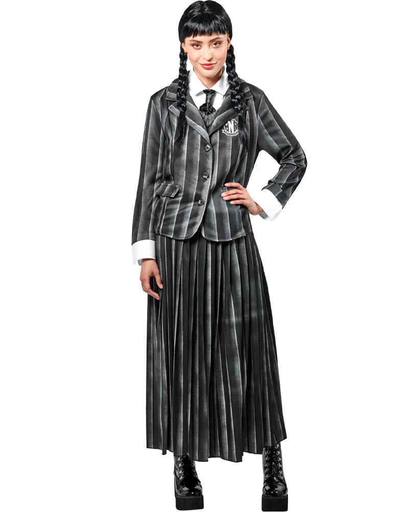 Wednesday Nevermore Academy Black Wednesday Deluxe Womens Costume - Image 3