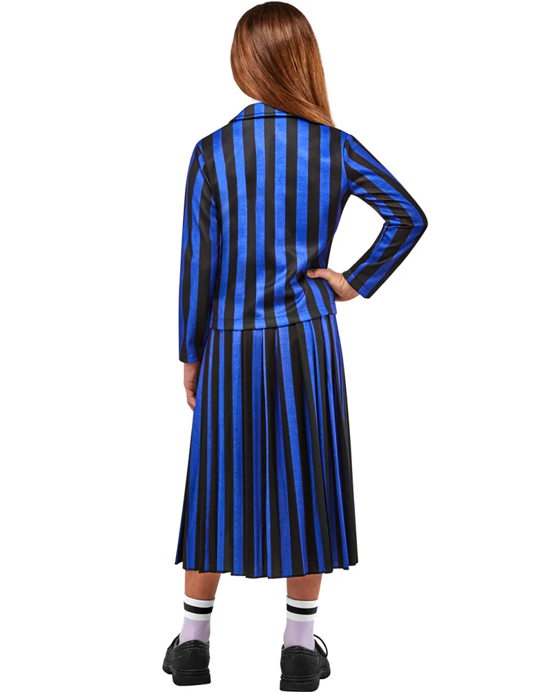 Wednesday Nevermore Academy Blue Enid Deluxe Girls Costume - Image 2