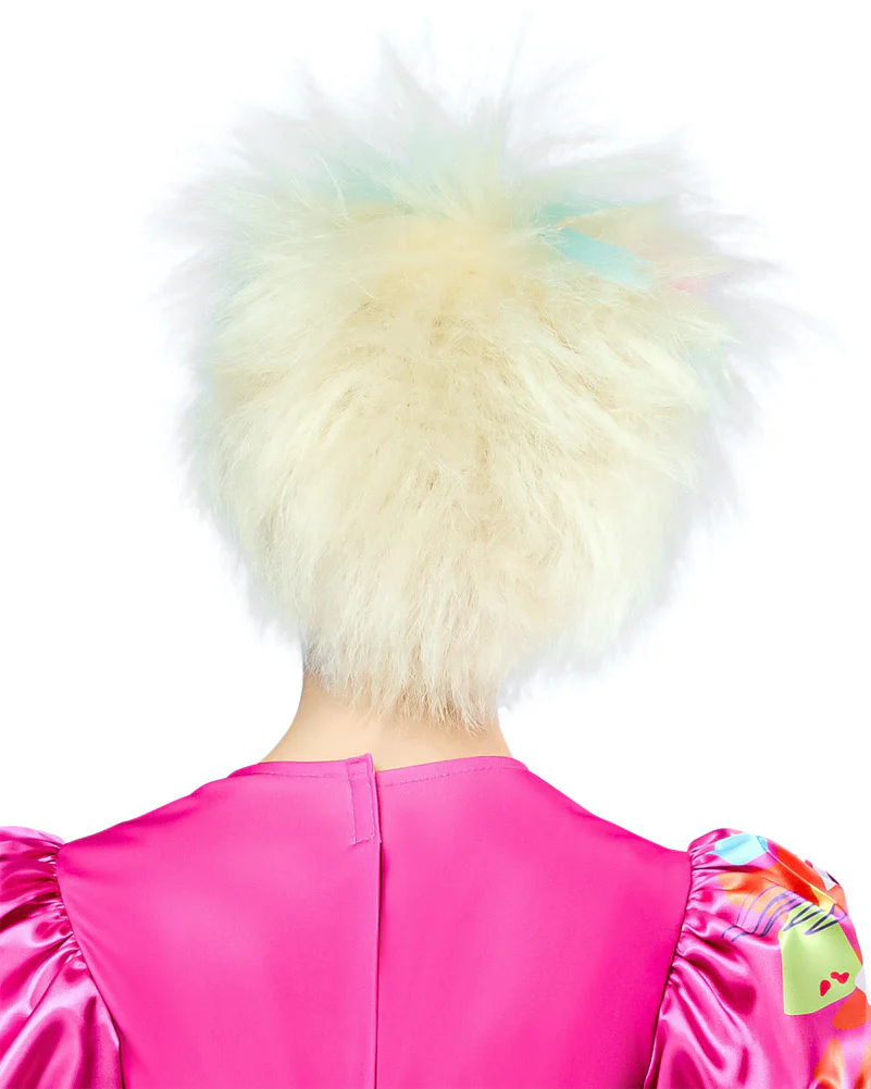Weird Barbie Short Platinum Blonde Kids Wig - Image 2