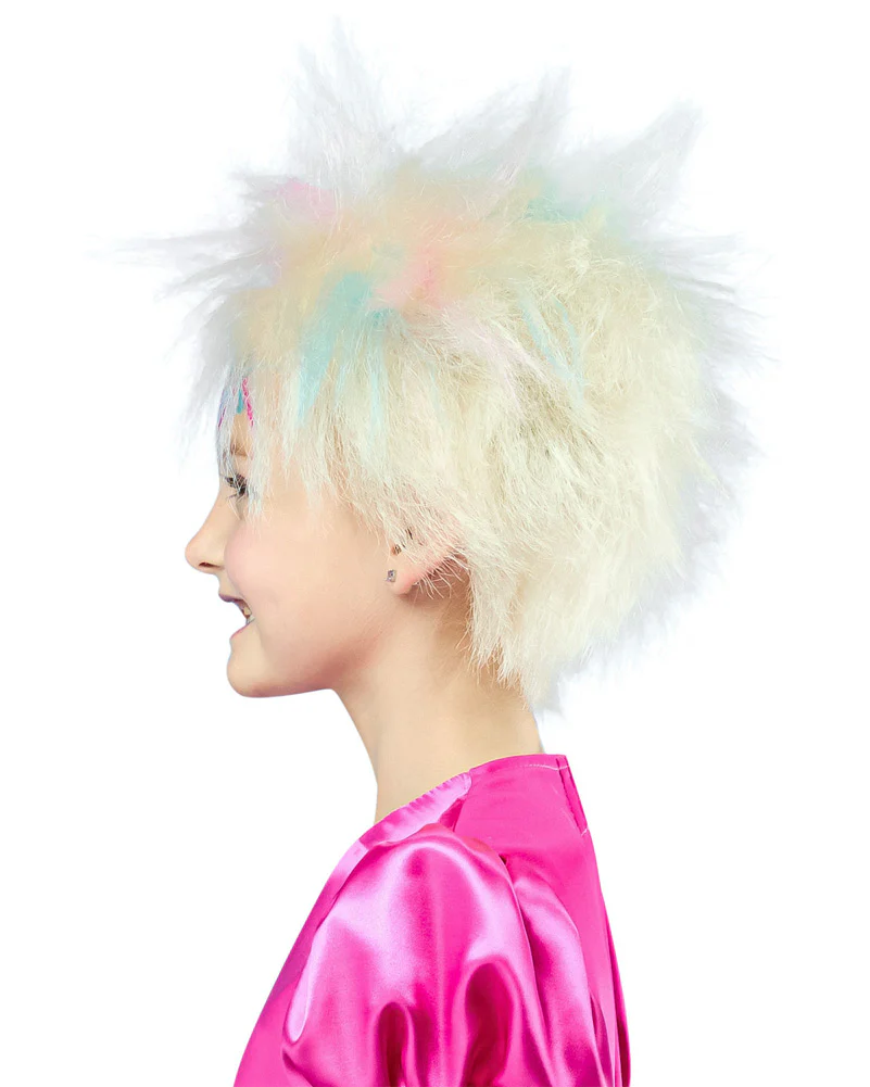 Weird Barbie Short Platinum Blonde Kids Wig - Image 3